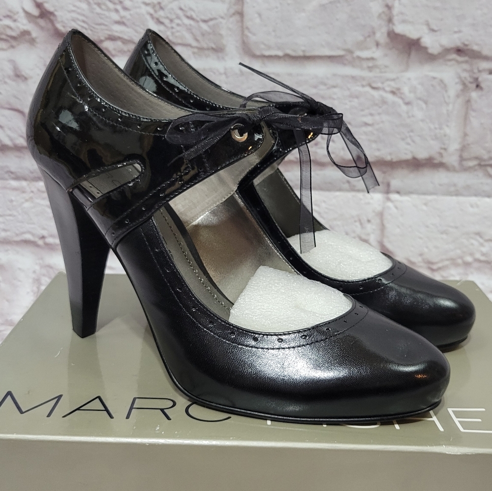Marc Fisher Black Patent Leather Heels